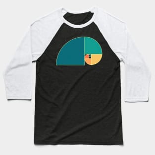 Fibonacci Spiral Baseball T-Shirt